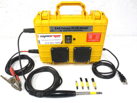 Weld Cleaning Machine Electro Chemical Polisher EASYKleen PLUS Brush DC, Stainless Steel Polish, TIG MIG & Stick, Complete