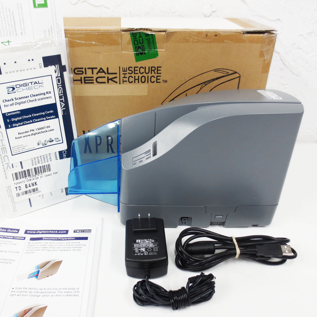 New Digital Check CheXpress CX30 Scanner 152001-01 w/ Box, Power Supply, Manual