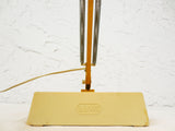 Vintage Mid Century Articulating Swing Arm Drafting Desk Lamp by Luxo, Yellow