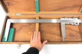 Mitutoyo Caliper Vernier 60" inches w/ Original Instructions & Dovetail Wood Box