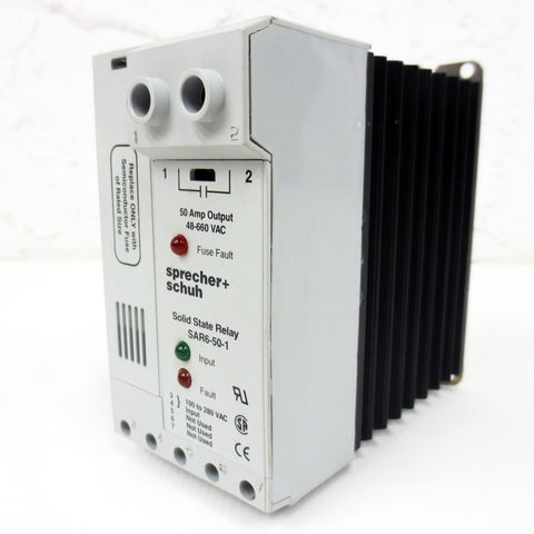 New Sprecher & Schuh Solid State Relay Model SAR6-50-1, 50 Amp, 48-660 Vac