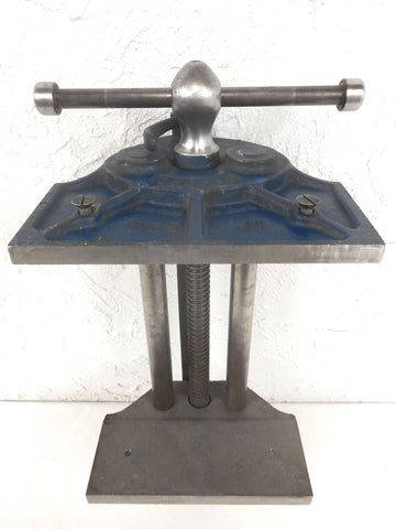 Vintage Record Bench Vise 52 1/2 with 13" Wide Jaw, Woodworking Vice, England, Quick Release Lever, Sawdust Plate