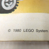 Vintage 1980 Lego Tower Crane & Truck from Playset #733, Complete Build, Crane Swivels, Articulated, With Manual