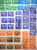 1920-1940 USA Stamps Estate Collection 100+ Lot, Monroe, Garfield, Harrison, Adams, Buchanan, Tyler, Martha Washington, Jefferson, Franklin