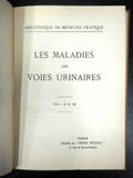 Antique 1903 Medical Books on Urinary Tract Disorders Diseases by Doctor Alex Renault, Treatments, Illustrations and Ads, Paris, France