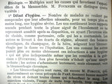 Antique 1903 Medical Books on Urinary Tract Disorders Diseases by Doctor Alex Renault, Treatments, Illustrations and Ads, Paris, France