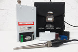 Digital Vibration Meter Instrument by Showa Sokki Japan Model 1332, Complete Accessories, Case & Manual, Perfect Condition