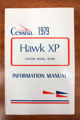 Vintage 1979 Cessna Airplane Pilots' Manual, Cessna Hawk XP Model R172K, 200 pages, Illustrated