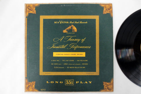 1933 Enrico Caruso Tenor Vinyl Record 33 1/3, RCA Victor Red Seal Record Collector's Issue, Opera Singer