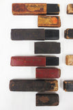 Lot of 8 Antique Straight Razor Boxes Boker, Noonan, Hebert, Reico, Canadian King, Barber Razor Collector's Boxes, Complete