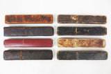 Lot of 8 Antique Straight Razor Boxes Boker, Noonan, Hebert, Reico, Canadian King, Barber Razor Collector's Boxes, Complete