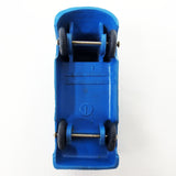 1950's Blue Volkswagen VW Pickup Rubber Toy Truck, Tomte Laerdal Stavanger Norway