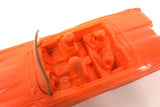 1950's Orange Convertible Toy Rubber Car w/ Dog, Tomte Laerdal Stavanger Norway