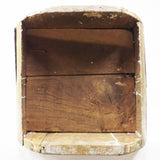 Antique 1880 Rustic Church Tabernacle 33", Carved Tree Trunk, Wine Urn, Lamb