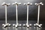 4 Vintage Christofle France Silver Plated Knife Rests 3 1/4", Luxury Cutlery