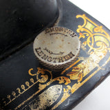 Antique 1884 New Williams Montreal Sewing Machine, Gold, Black, Red Cherries