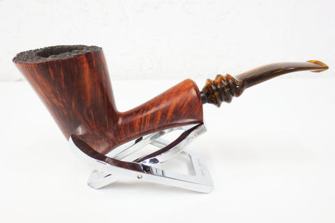 Vintage Erik Nordig Denmark Rustic Estate Tobacco Pipe 2.5" Tall Bowl, Freehand