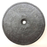 1879 Morgan Silver Dollar Coin USA United States, Bullet Hole in Lady Liberty Ear