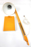 Vintage Mid Century Yellow Luxo Drafting Desk Lamp, 20" Articulated Swing Arm